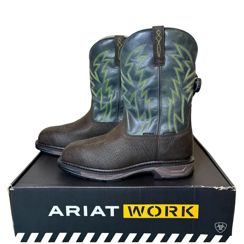 Ariat WorkHog XT BOA Waterproof Carbon Toe Work Boot Size 11 Wide Square Toe NIB